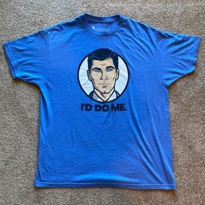 Archer T-shirt “ I’d do me “ size XL blue